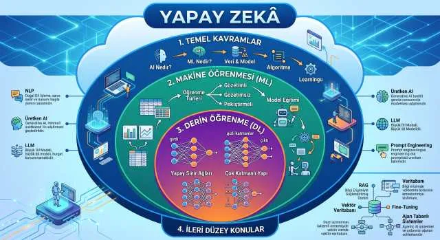 A'dan Z'ye Yapay Zekâ Sözlüğü: Temel Kavramlardan İleri Düzey Mimarilere Kapsamlı Rehber